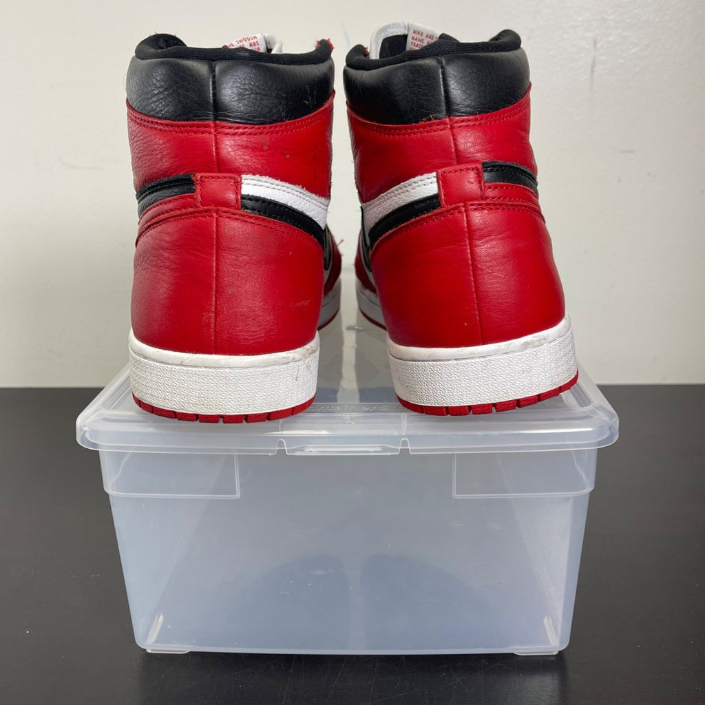 Jordan 1 Retro High Homage To Home (Non-numbered) 14 (Moderately Worn Pre-Owned)JordanBlack/University Red-White - Image 4