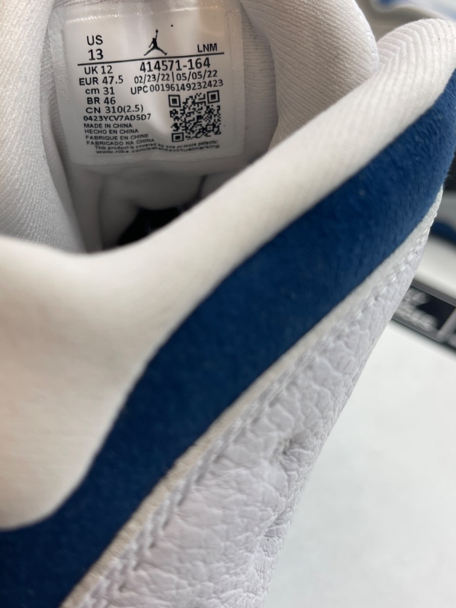 Jordan 13 Retro French Blue 13 (Moderately Worn Pre-Owned) - Image 8