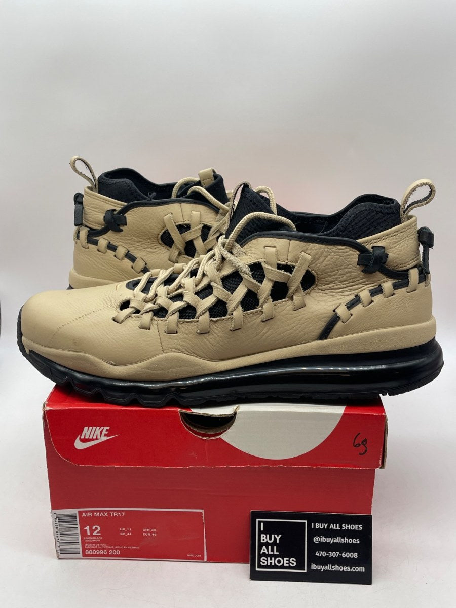 Nike Air Max Tr17 Linen/Black 12 (Moderately Worn Pre-Owned) - Image 1