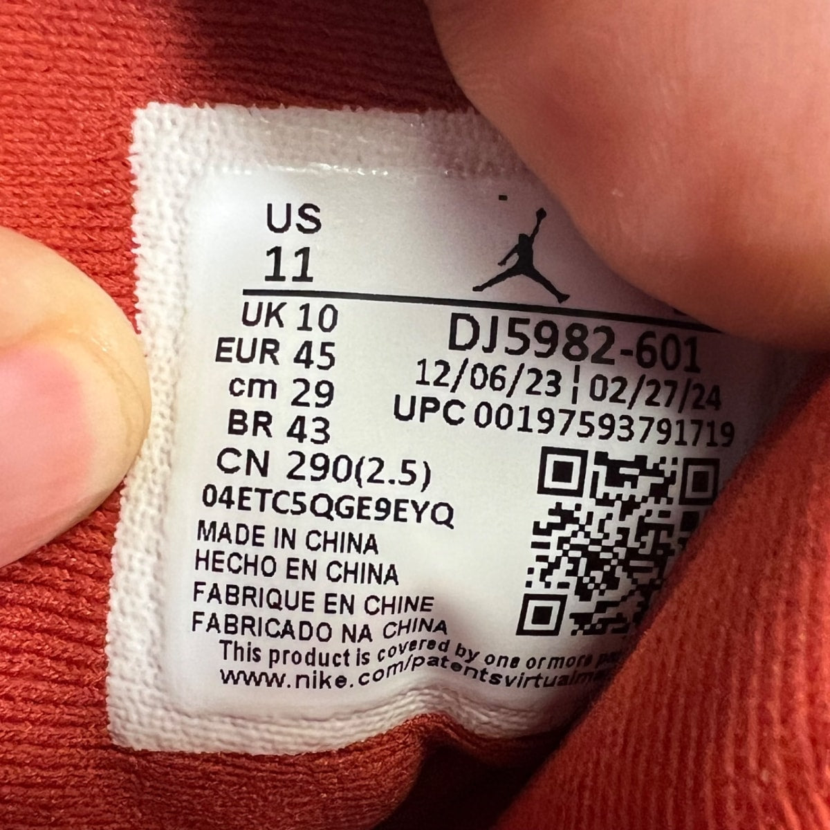 Jordan 13 Retro Dune Red 11 (Moderately Worn Pre-Owned)JordanDune Red/Dune Red/Terra Blush/White - Image 7