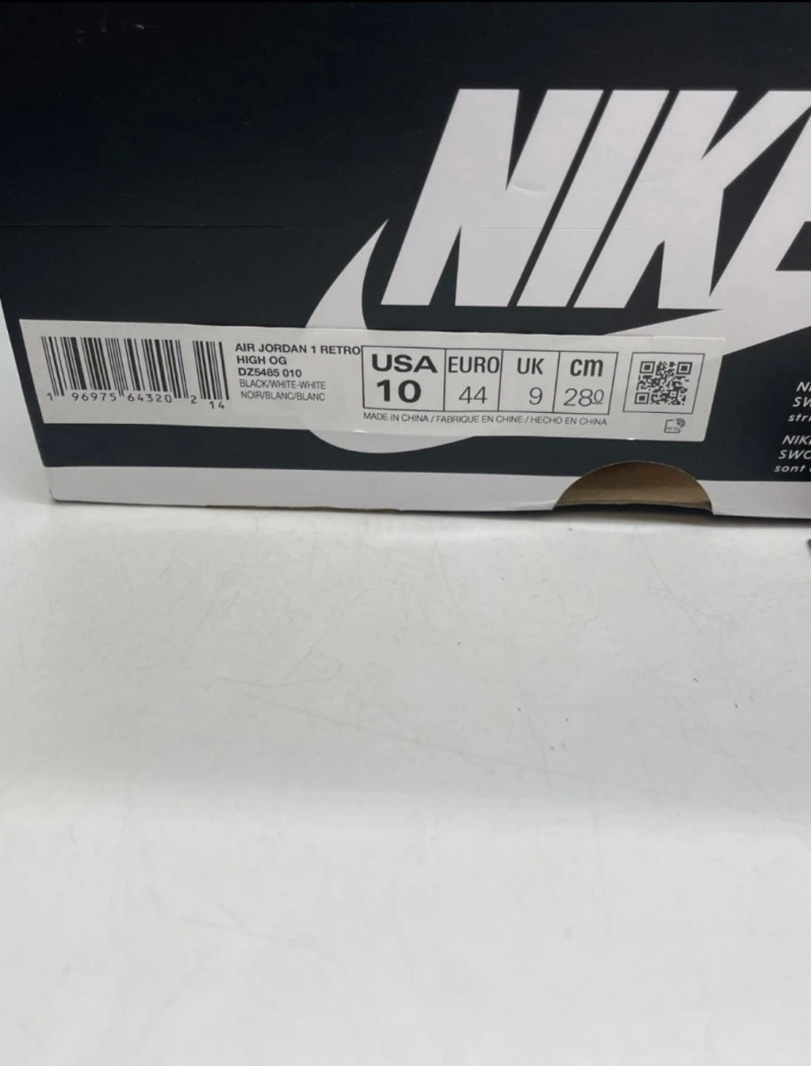 Jordan 1 Retro High OG Black White 10 (Lightly Worn Pre-Owned)JordanBlack/White/White - Image 7