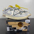 Nike Dunk Low Off-White Lot 41 8 (Moderately Worn Pre-Owned)NikeSail/Neutral Grey-Flint Grey - Image 1