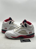 Jordan 5 Retro Fire Red Black Tongue (2013) 11 (Lightly Worn Pre-Owned) - Image 1