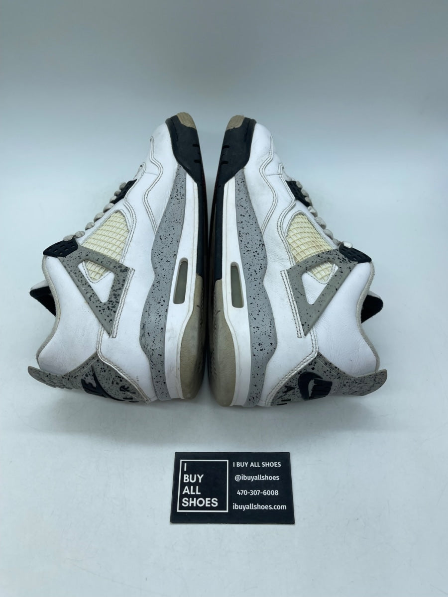 Jordan 4 Retro White Cement (2016) 8.5 (Heavily Worn Pre-Owned) - Image 6