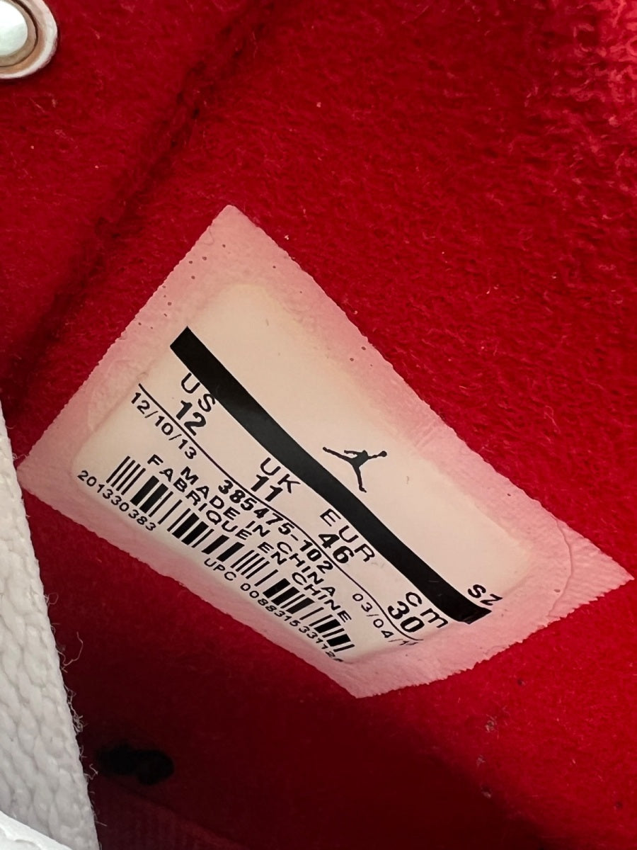 Jordan 2 Retro White Red (2014) 12 (Moderately Worn Pre-Owned) - Image 9