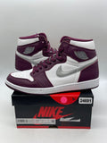 Jordan 1 Retro High OG Bordeaux 11 (Moderately Worn Pre-Owned)JordanBordeaux/White-Metallic Silver - Image 1