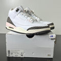 Jordan 3 Retro Neapolitan Dark Mocha (Women's) 9.5W (Lightly Worn Pre-Owned)JordanWhite/Dark Mocha-Atmosphere-Sail - Image 1