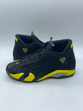Jordan 14 Retro Thunder 13 (Moderately Worn Pre-Owned)JordanBlack/Vibrant Yellow-White - Image 1