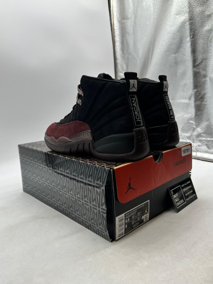 Jordan 12 Retro SP A Ma Maniére Black (Women's) 9.5W (Lightly Worn Pre-Owned) - Image 4