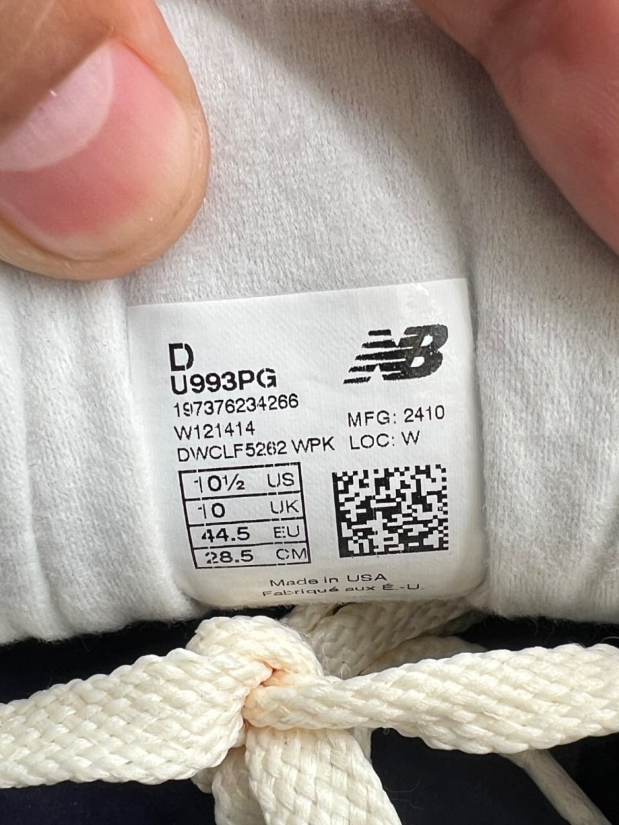 New Balance 993 MiUSA Teddy Santis Interstellar 10.5 (Lightly Worn Pre-Owned)New BalancePurple/Dark Mercury - Image 6