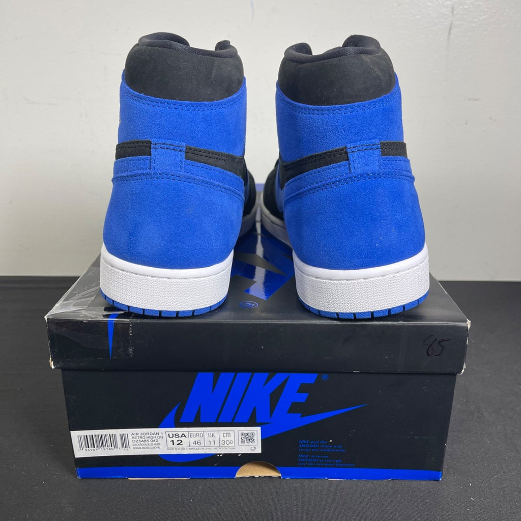 Jordan 1 Retro High OG Royal Reimagined 12 (Moderately Worn Pre-Owned)JordanBlack/Royal Blue/White - Image 4