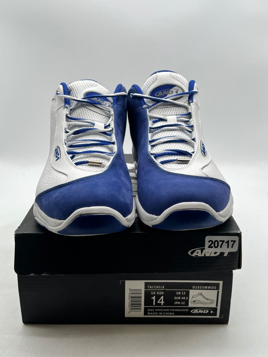 And1 Tai Chi White Navy Blue Silver Grey 14 (Lightly Worn Pre-Owned) - Image 2