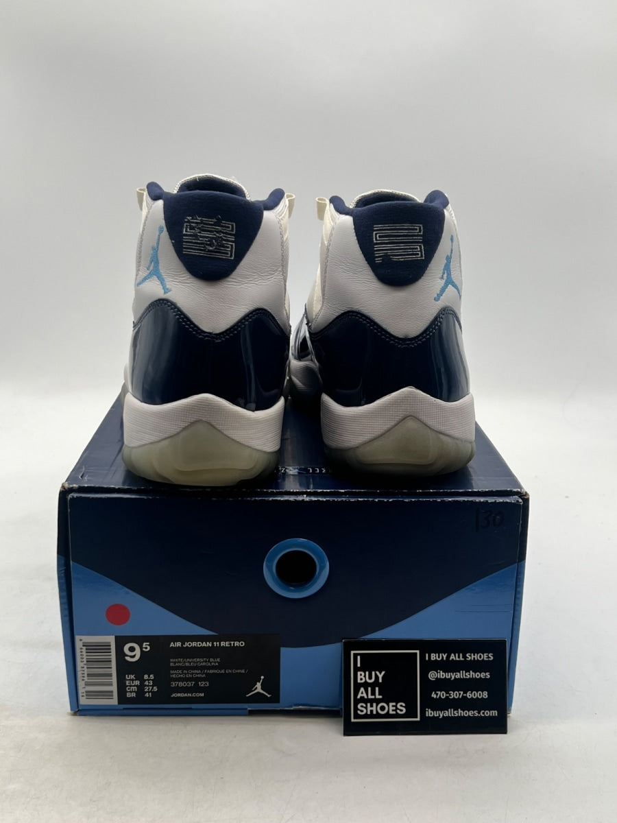 Jordan 11 Retro UNC Win Like 82 9.5 (Lightly Worn Pre-Owned) - Image 2
