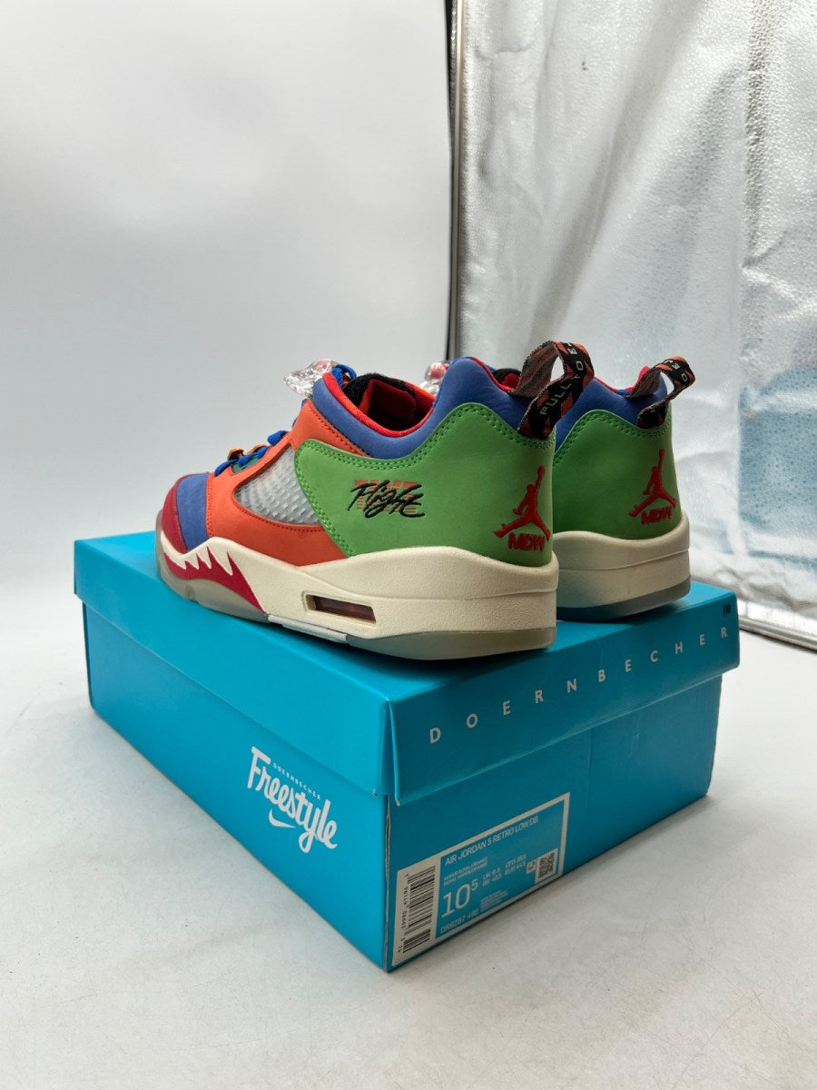 Jordan 5 Retro Low Doernbecher Michael (2022) 10.5 (Moderately Worn Pre-Owned)JordanHyper Royal/Orange - Image 6