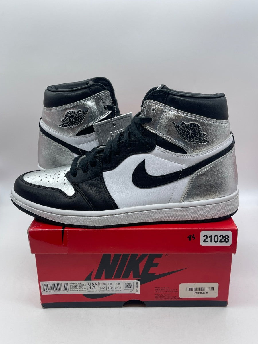 Jordan 1 Retro High Silver Toe (Women's) 13W (Moderately Worn Pre-Owned) - Image 1