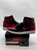 Jordan 1 Retro High OG Patent Bred 12 (Moderately Worn Pre-Owned) - Image 1
