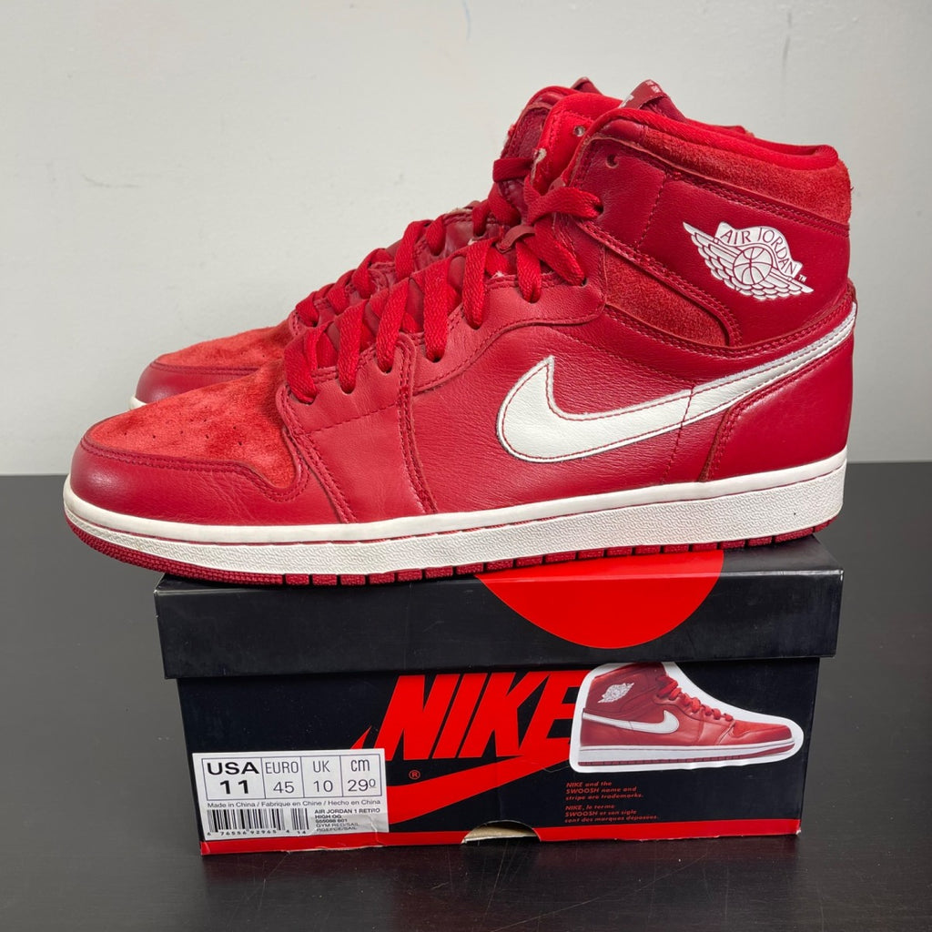 Jordan 1 Retro Gym Red 11 (Moderately Worn Pre-Owned)JordanGym Red/Sail - Image 3