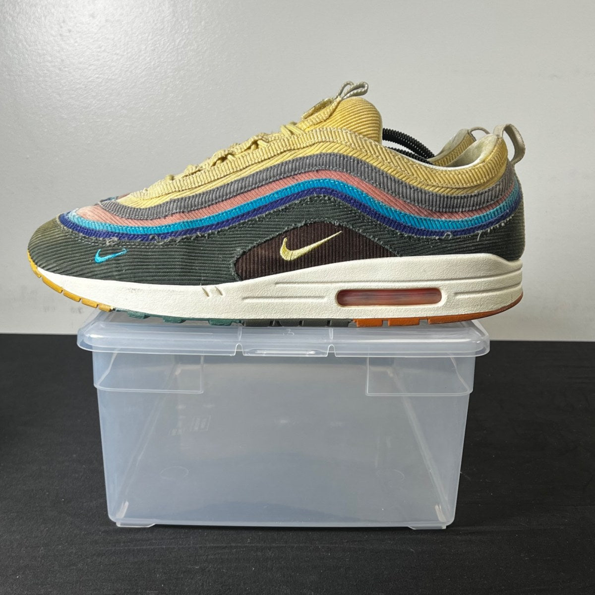Nike Air Max 1/97 Sean Wotherspoon (Extra Lace Set Only) 13 (Heavily Worn Pre-Owned)NikeLight Blue Fury/Lemon Wash - Image 3