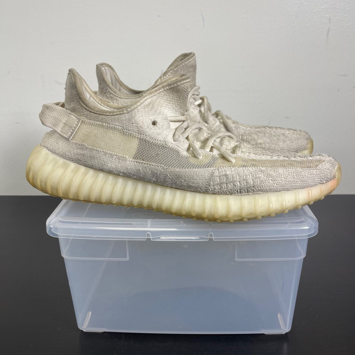 adidas Yeezy Boost 350 V2 Bone 11 (Moderately Worn Pre-Owned)adidasBone/Bone/Bone - Image 1