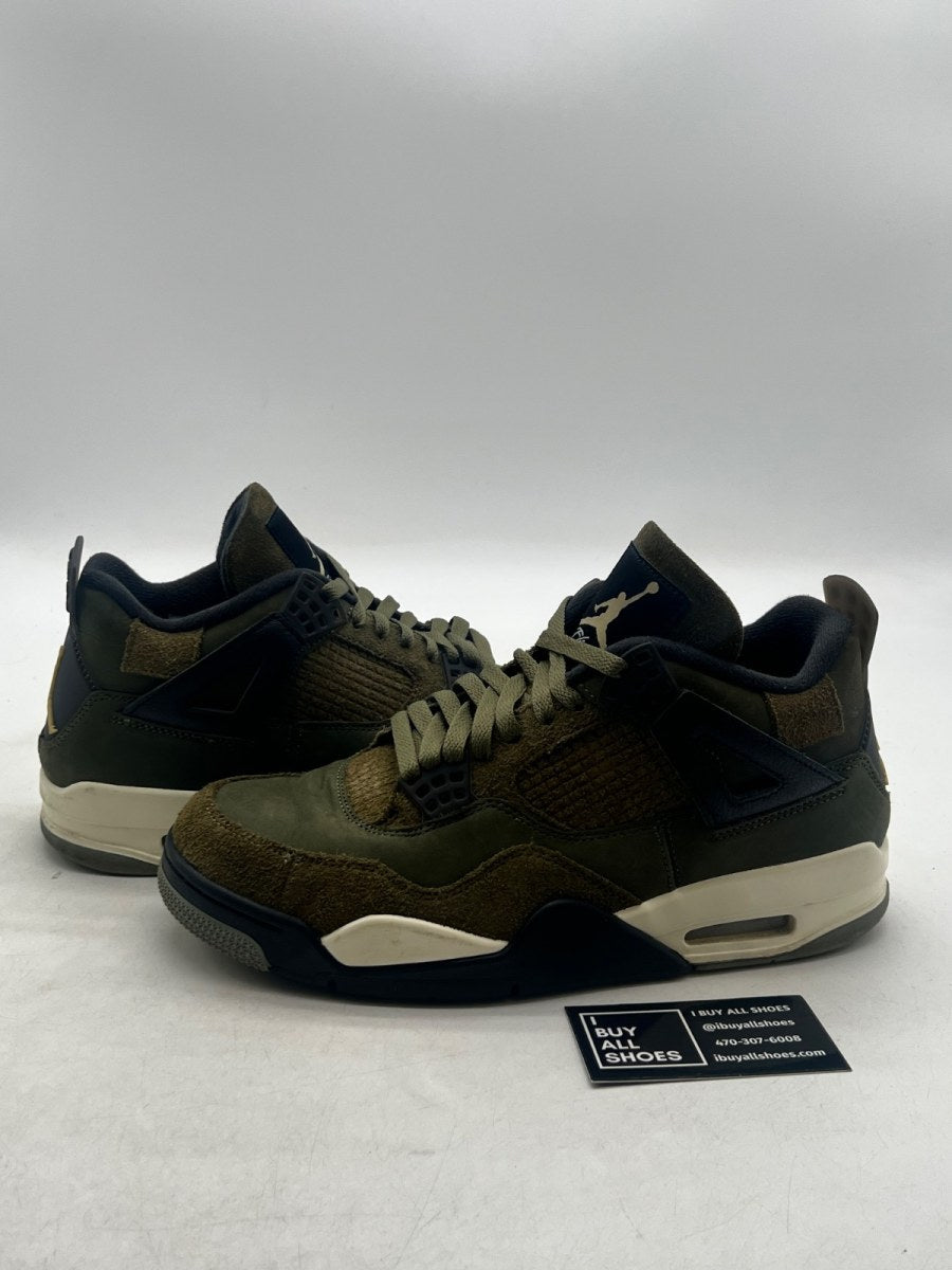 Jordan 4 Retro SE Craft Medium Olive 9.5 (Moderately Worn Pre-Owned) - Image 1