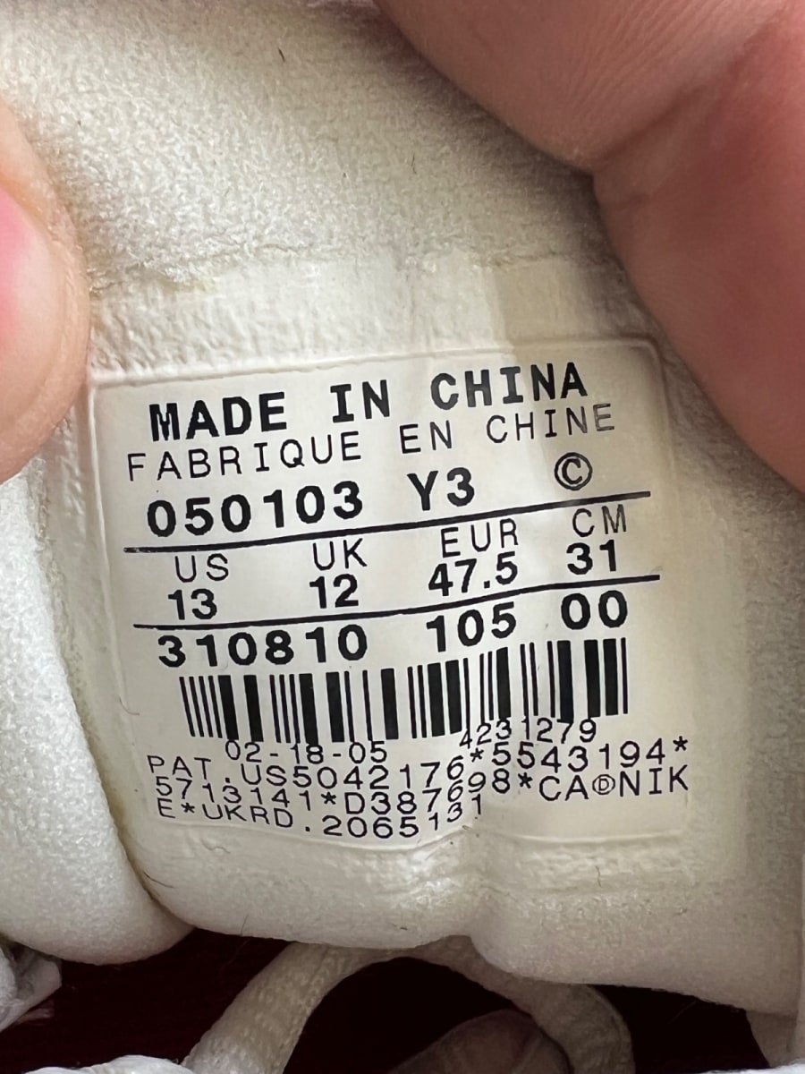 Jordan 13 Retro Low Cherry (2005) 13 (Heavily Worn Pre-Owned) - Image 6
