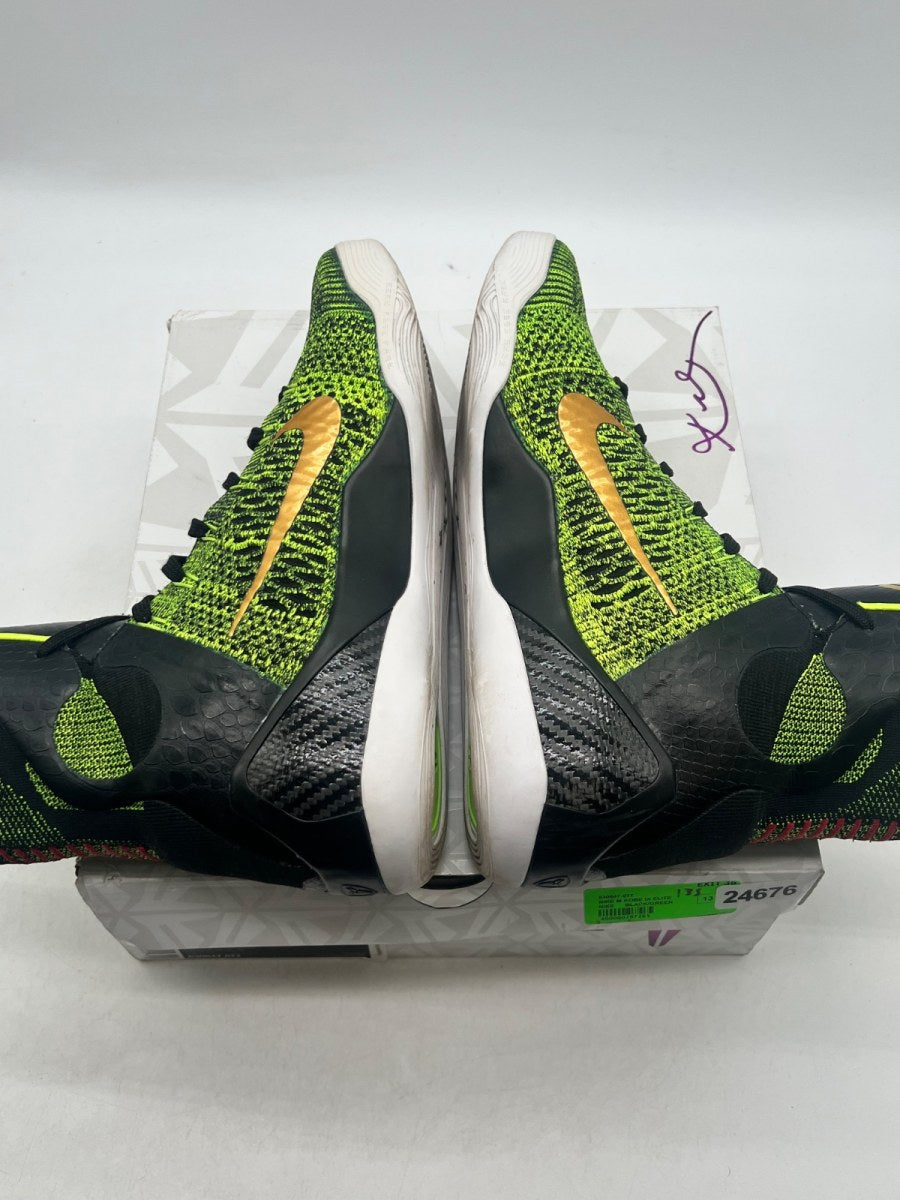 Nike Kobe 9 Elite Victory Restored 13 (Lightly Worn Pre-Owned)NikeBlack/Volt-Anthracite-Gold - Image 7