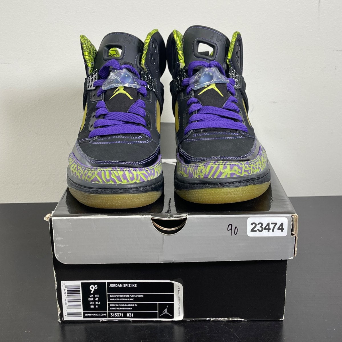 Air Jordan SpizIke 'Citron' 9.5 (Moderately Worn Pre-Owned)Air Jordan - Image 2