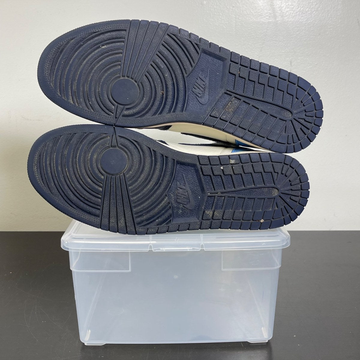 Jordan 1 Retro High Obsidian 12 (Moderately Worn Pre-Owned)JordanSail/Obsidian-University Blue - Image 5