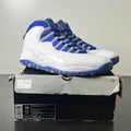 Jordan 10 Retro Old Royal 14 (Heavily Worn Pre-Owned)JordanWhite/Old Royal-Stealth - Image 1
