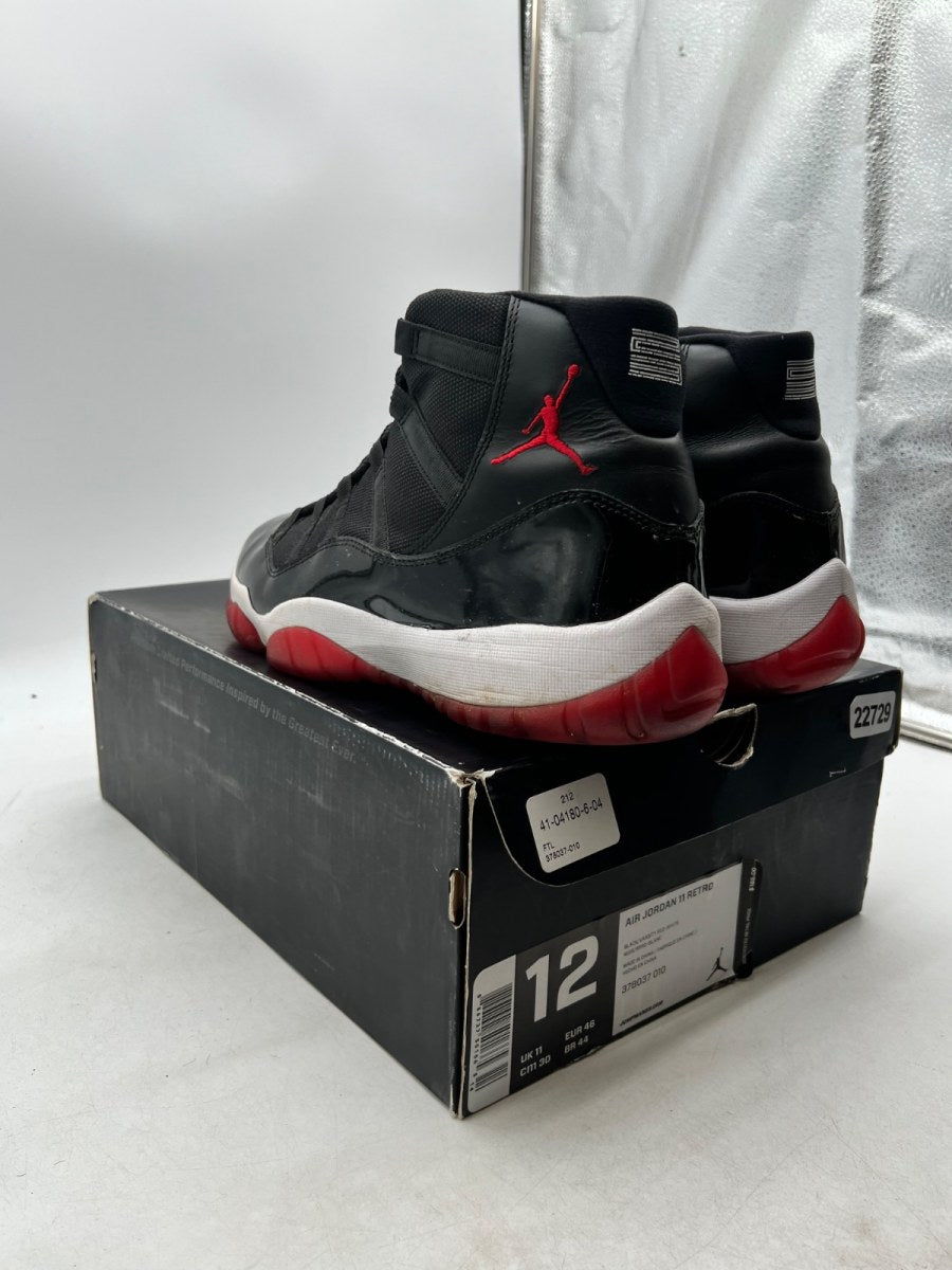 Jordan 11 Retro Playoffs (2012) 12 (Moderately Worn Pre-Owned)JordanBlack/Varsity Red-White - Image 6