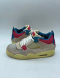 Jordan 4 Retro Union Guava Ice 9.5 (Lightly Worn Pre-Owned)JordanGuava Ice/Light Bone-Brigade Blue-Light Fusion Red - Image 1
