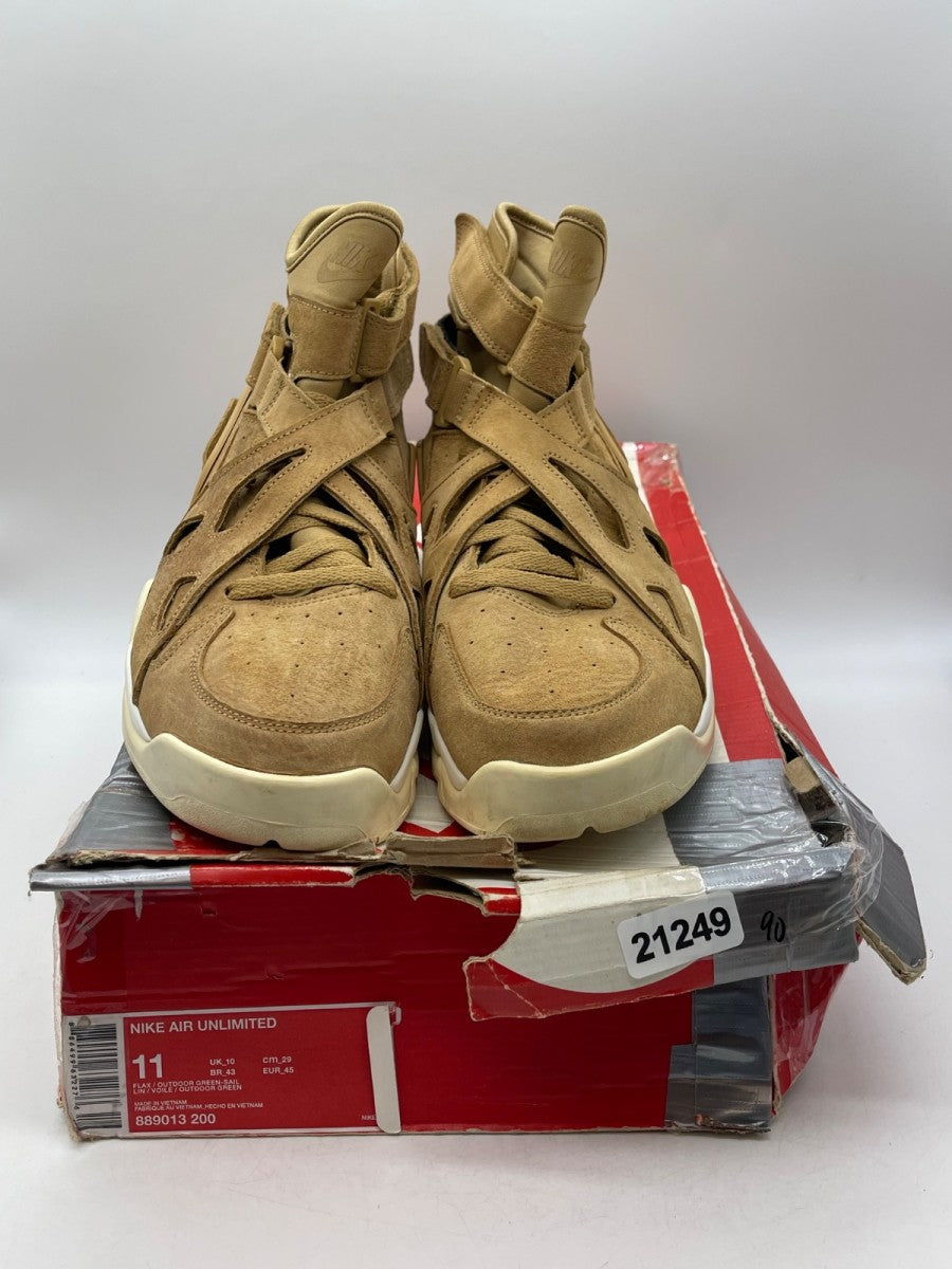 Nike Air Unlimited Flax/Outdoor Green-Sail 11 (Moderately Worn Pre-Owned)NikeFlax/Outdoor Green-Sail - Image 2