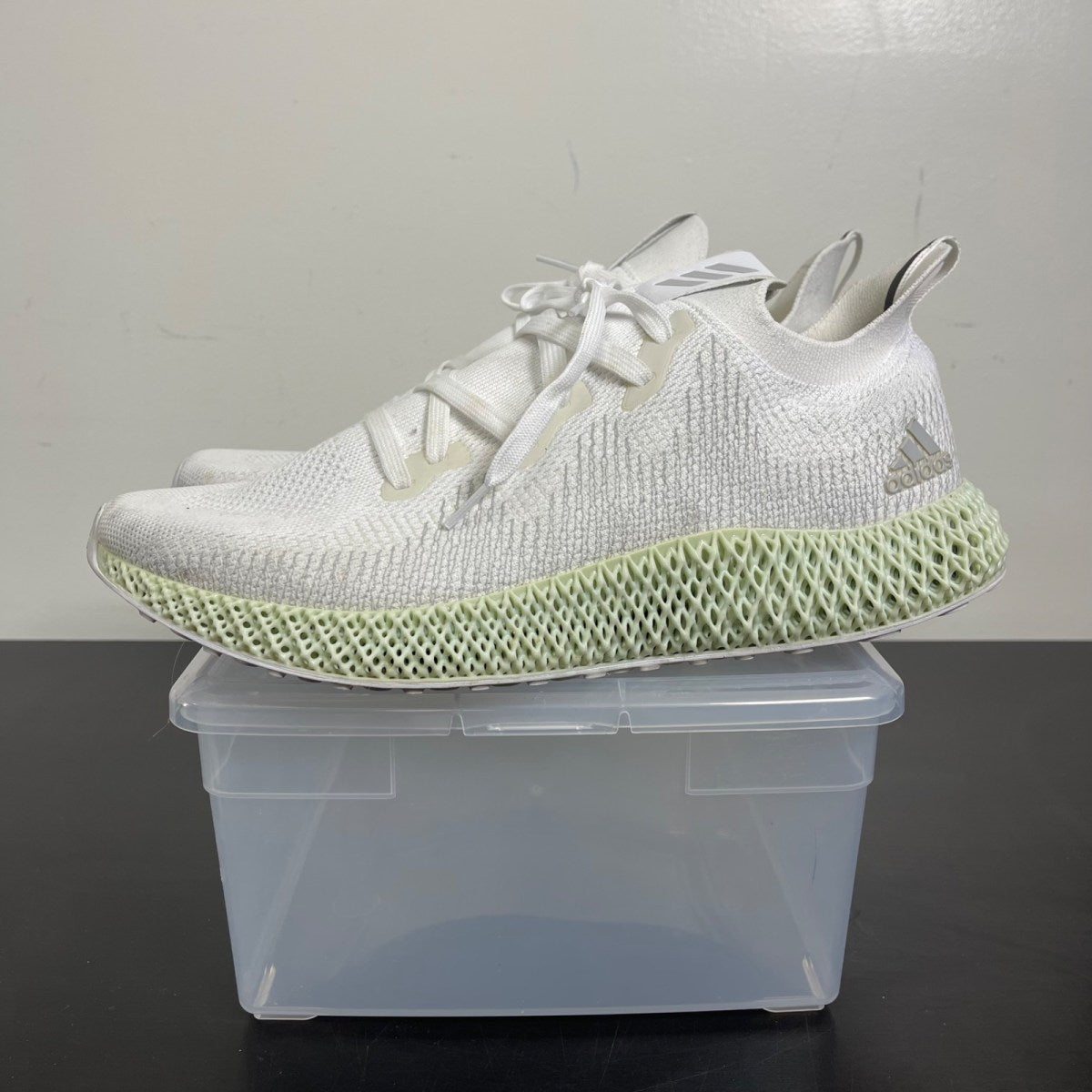 adidas Alphaedge 4D White 14 (Moderately Worn Pre-Owned)adidasFootwear White/Grey 2/Core Black - Image 3