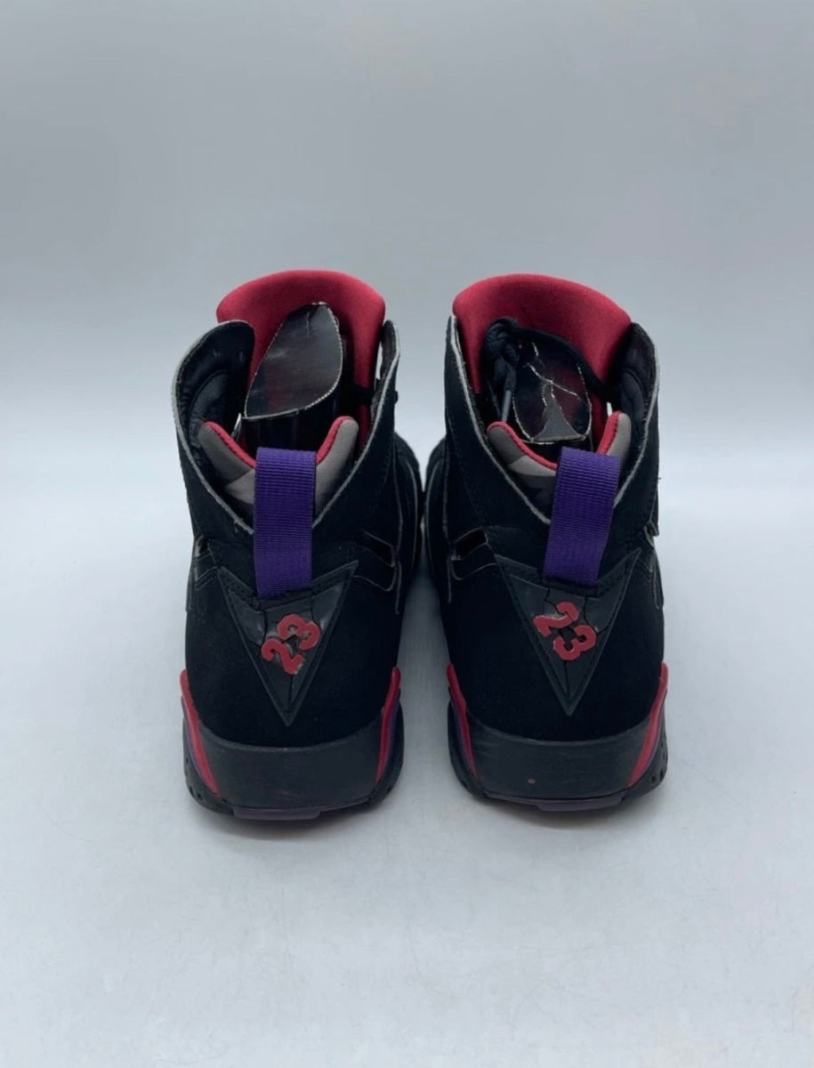 Jordan 7 Retro Raptors (2012) 11 (Heavily Worn Pre-Owned)JordanBlack/True Red-Dark Charcoal-Club Purple - Image 3
