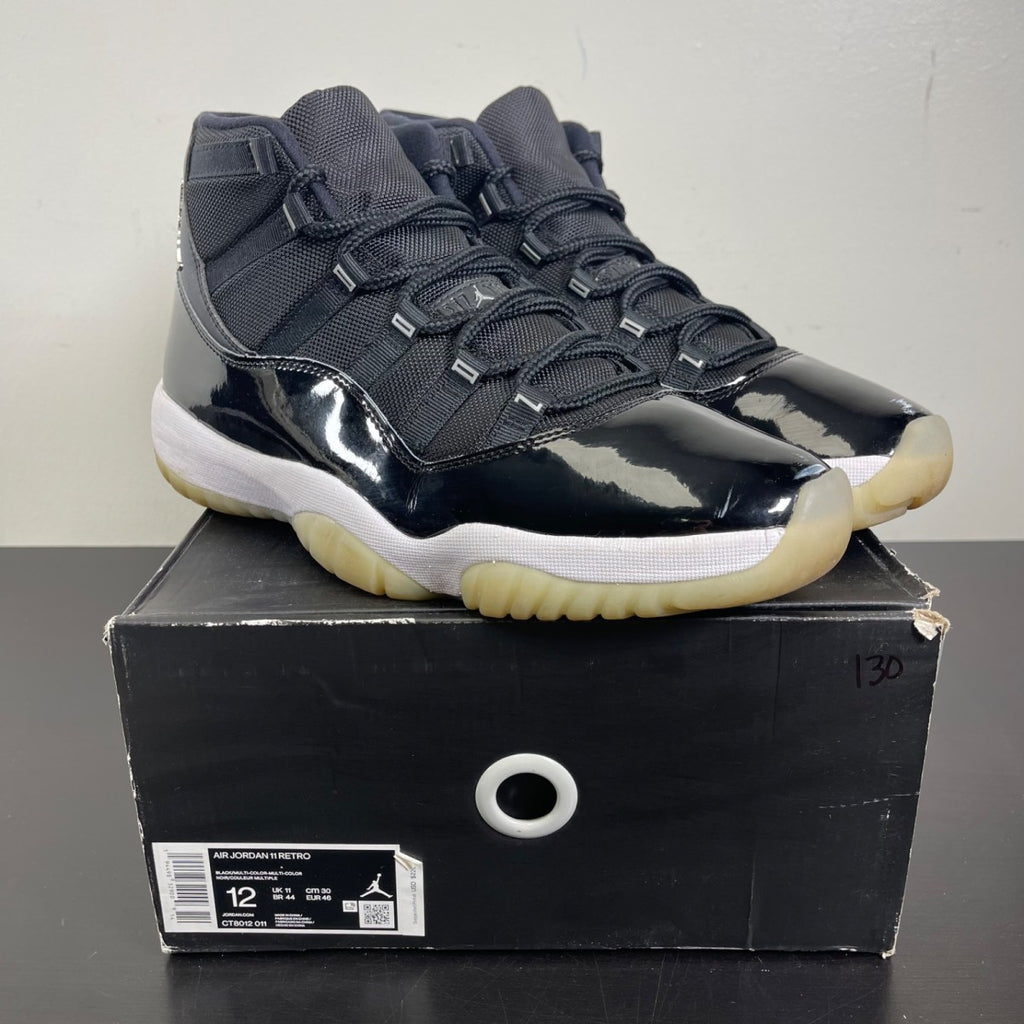 Jordan 11 Retro Jubilee 25th Anniversary 12 (Moderately Worn Pre-Owned)JordanBlack/Multi-Color-White-Multi-Color - Image 1