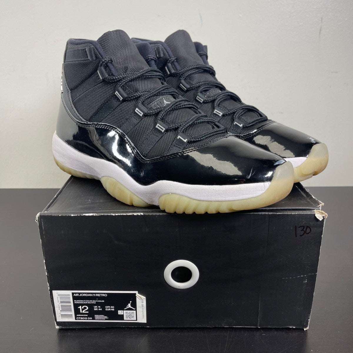 Jordan 11 Retro Jubilee 25th Anniversary 12 (Moderately Worn Pre-Owned)JordanBlack/Multi-Color-White-Multi-Color - Image 1