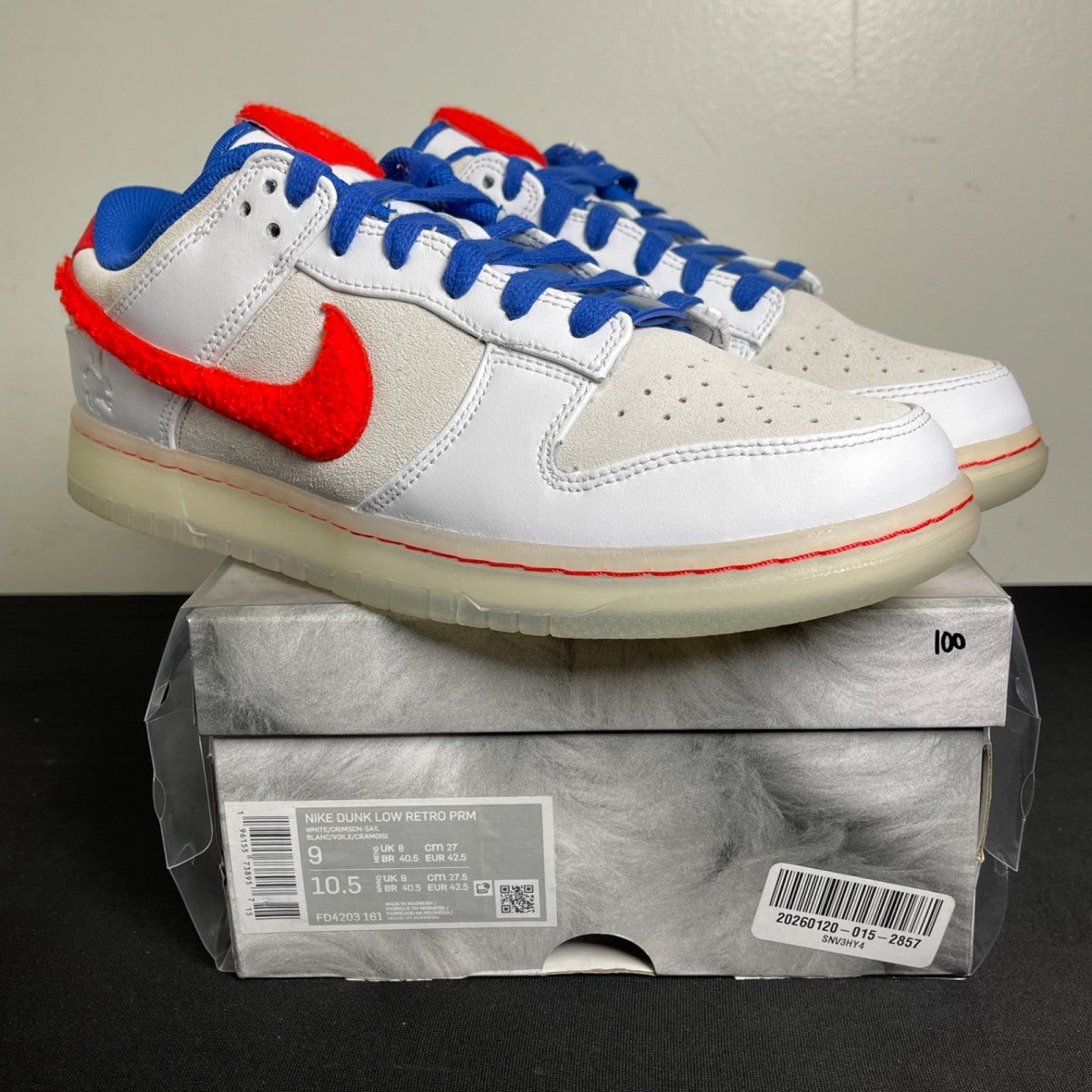 Nike Dunk Low Retro PRM Year of the Rabbit White Rabbit (2023) (Size 9) - Image 1