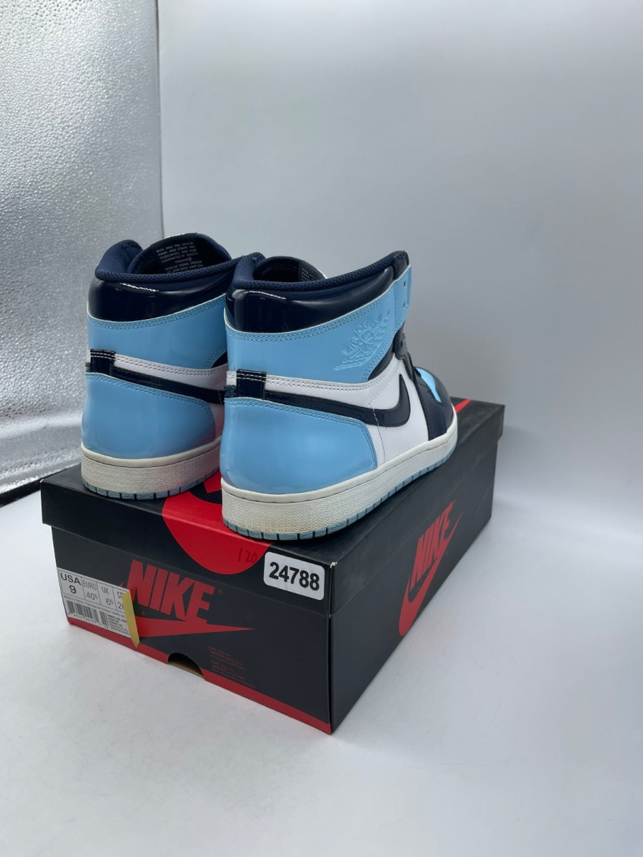 Jordan 1 Retro High UNC Patent (Women's) 9W (Moderately Worn Pre-Owned)JordanObsidian/Blue Chill-White - Image 5