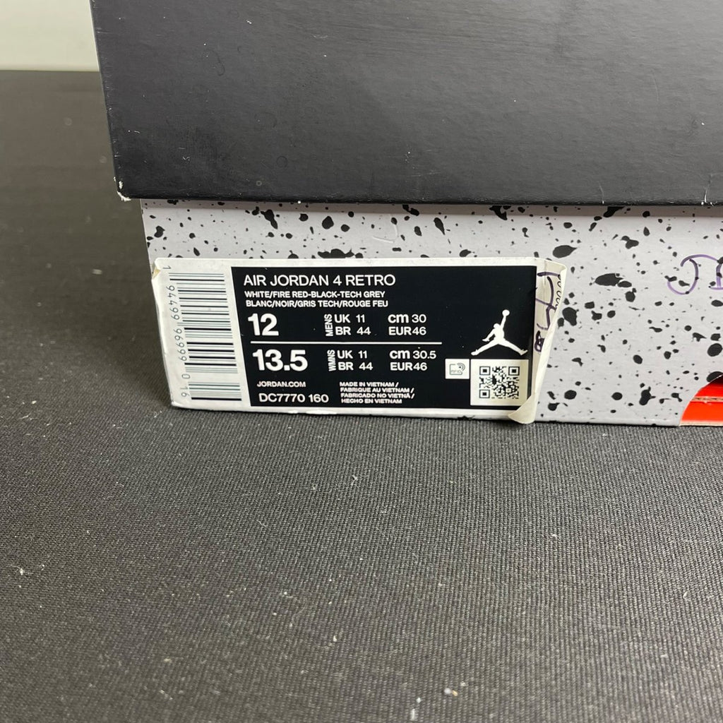 Jordan 4 Retro Fire Red (2020) (Size 12) - aux