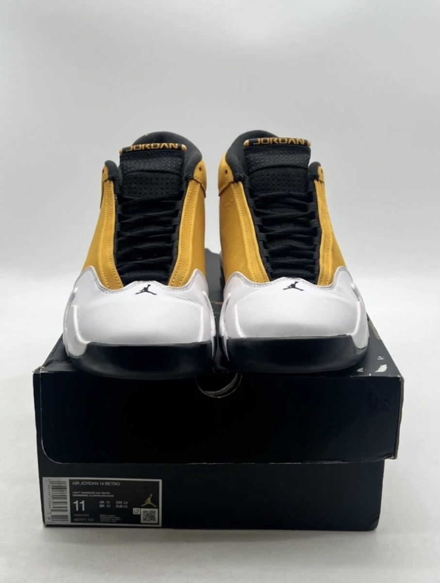 Jordan 14 Retro Light Ginger (2022) 11 (Lightly Worn Pre-Owned)JordanLight Ginger/Black/White - Image 2