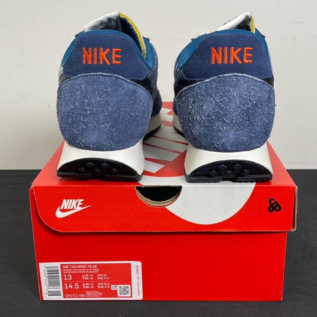 Nike Air Tailwind 79 Denim 13 (Moderately Worn Pre-Owned)NikeMidnight Navy/Blue Force-Sail-Black - Image 4