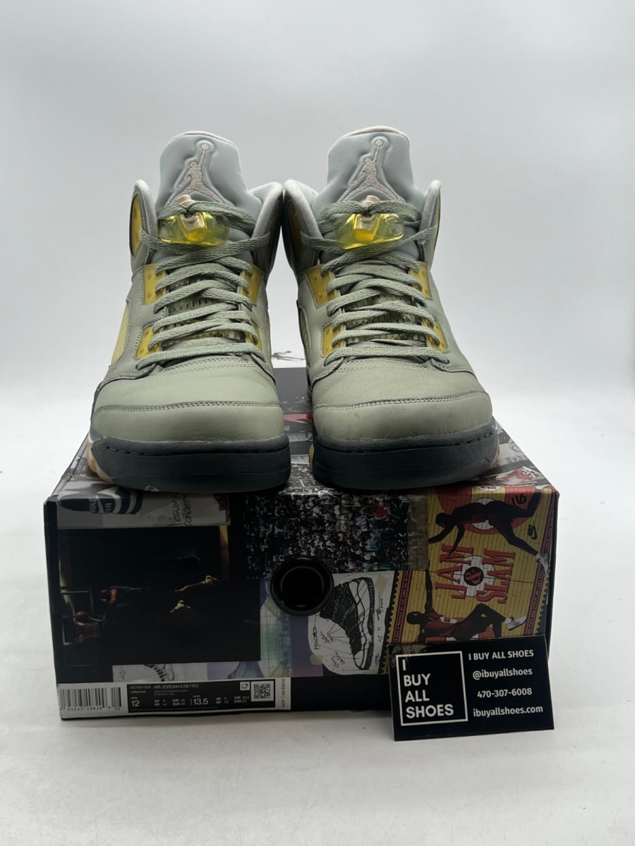 Jordan 5 Retro Jade Horizon 12 (Lightly Worn Pre-Owned) - Image 2