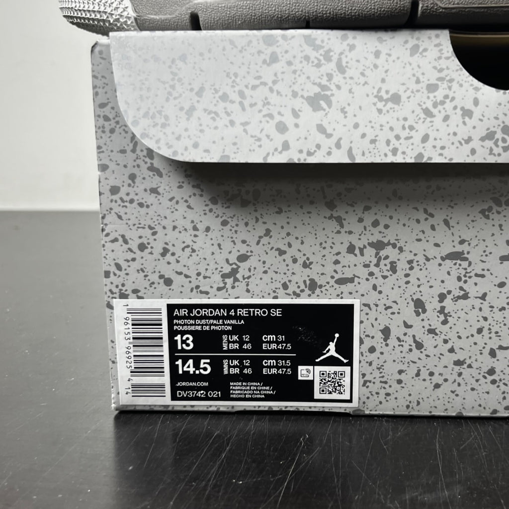 Jordan 4 Retro SE Craft Photon Dust 13 (Lightly Worn Pre-Owned)JordanPhoton Dust/Pale Vanilla/Off White/Grey Fog/Flat Pewter/Sail - Image 4