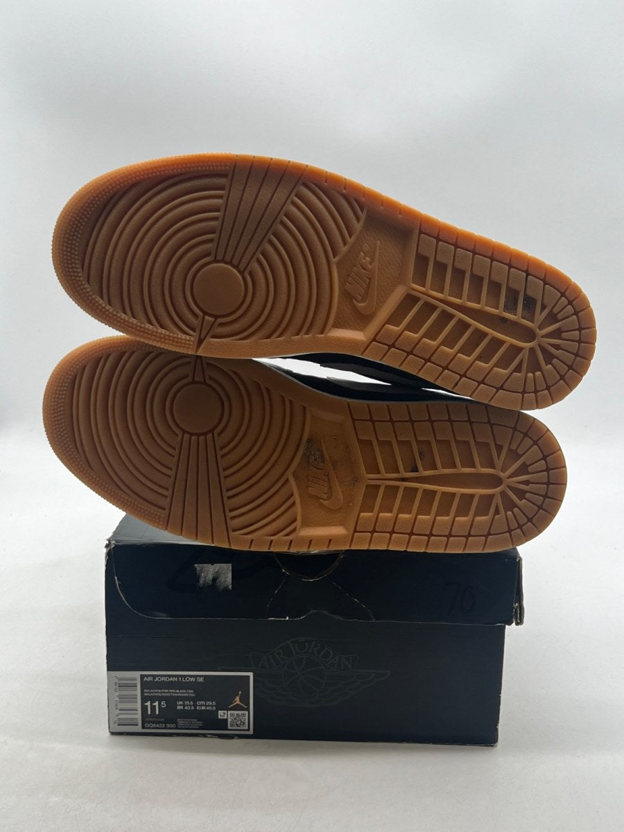 Jordan 1 Low SE Holiday Special (2022) 11.5 (Lightly Worn Pre-Owned)JordanMalachite/Black/Taxi/Fire Red - Image 7