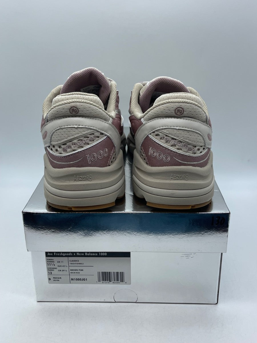 New Balance 1000 Joe Freshgoods When Things Were Pure Pink Mink 11.5 (Moderately Worn Pre-Owned)New BalancePink/Beige - Image 3