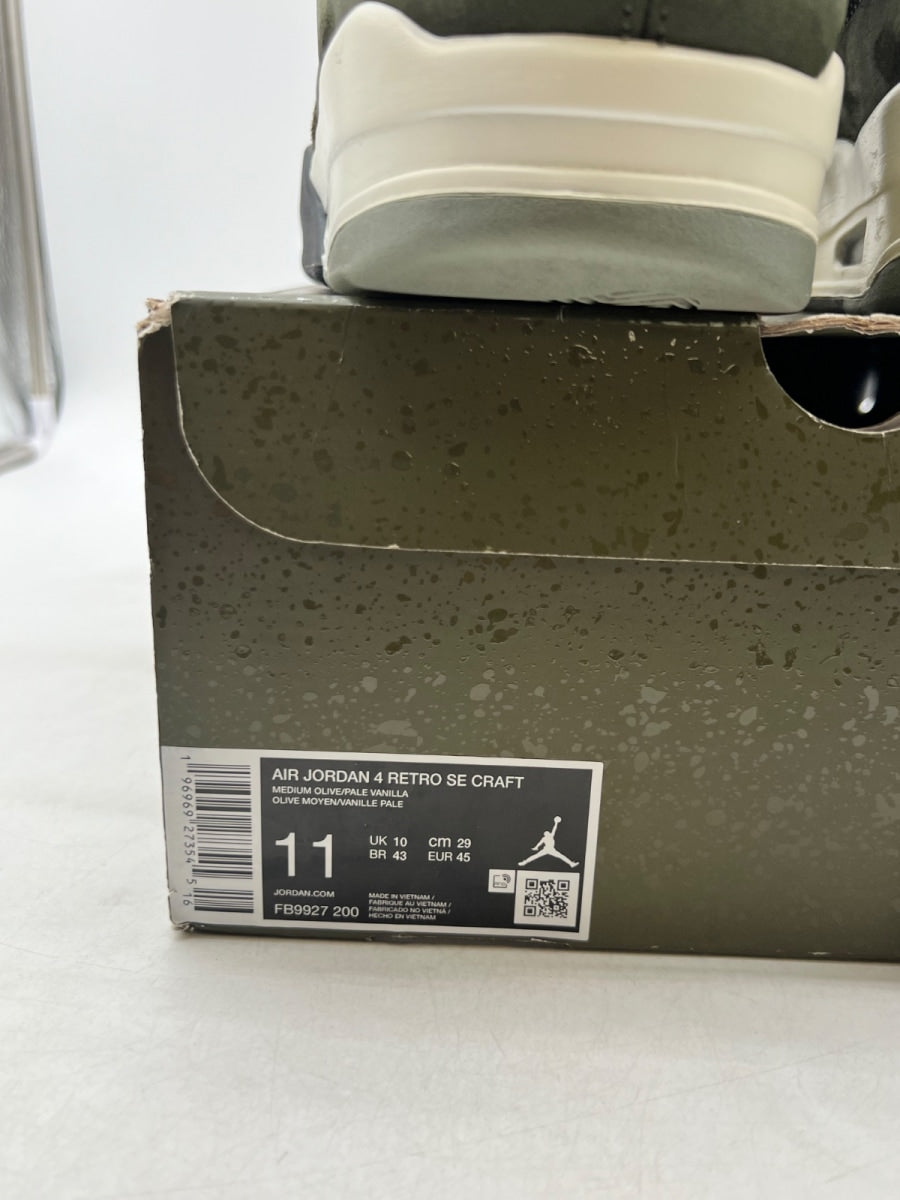 Jordan 4 Retro SE Craft Medium Olive 11 (Moderately Worn Pre-Owned) - Image 6