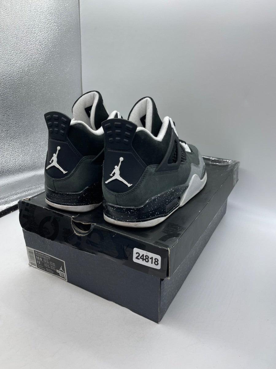 Jordan 4 Retro Fear (2024) 10.5 (Moderately Worn Pre-Owned)JordanBlack/White/Anthracite/Black/Pure Platinum - Image 5