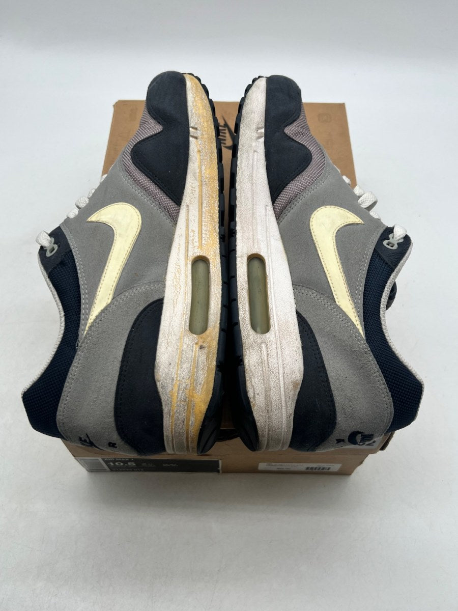 Nike Air Max 1 'Dark Grey Obsidian' 10.5 (Moderately Worn Pre-Owned) - Image 9