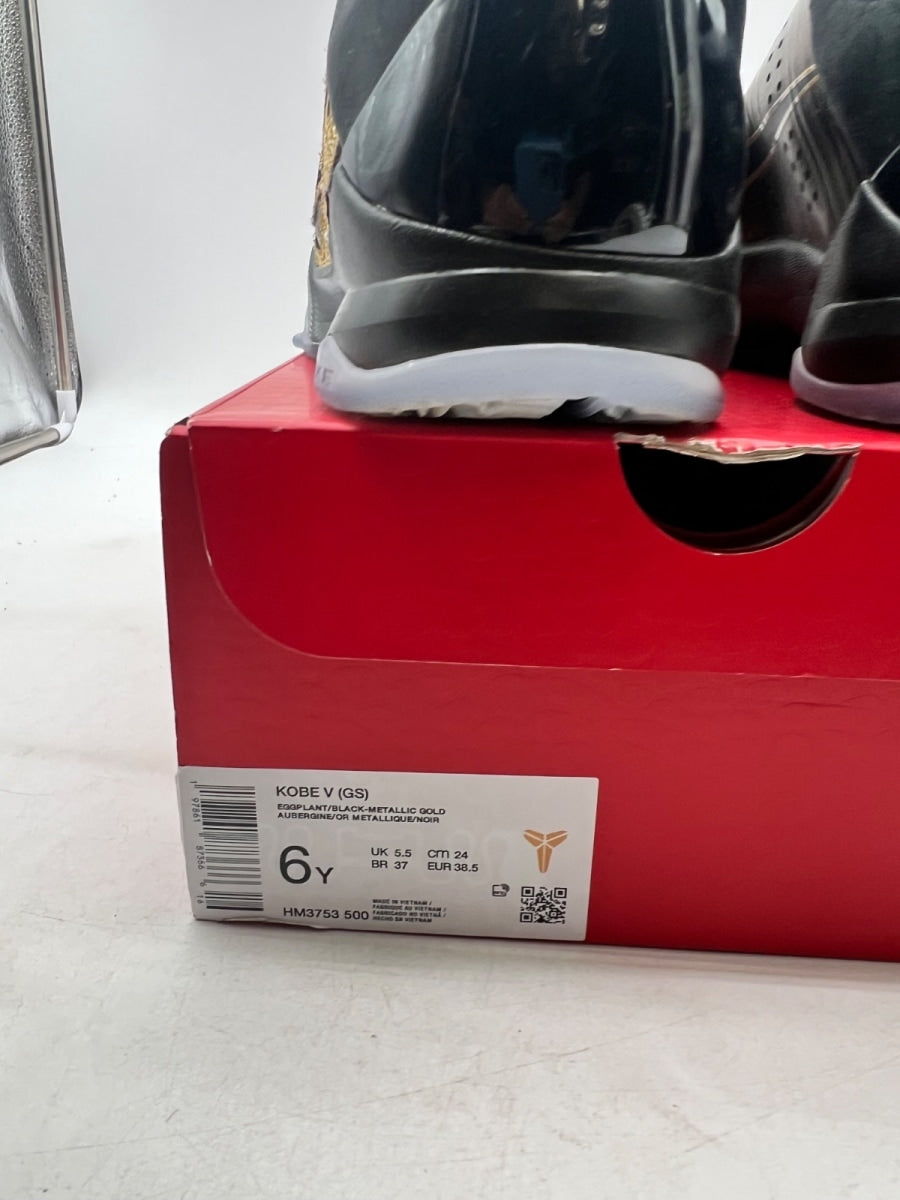 Nike Kobe 5 Year of the Mamba Eggplant (GS) 6Y (Lightly Worn Pre-Owned) - Image 4
