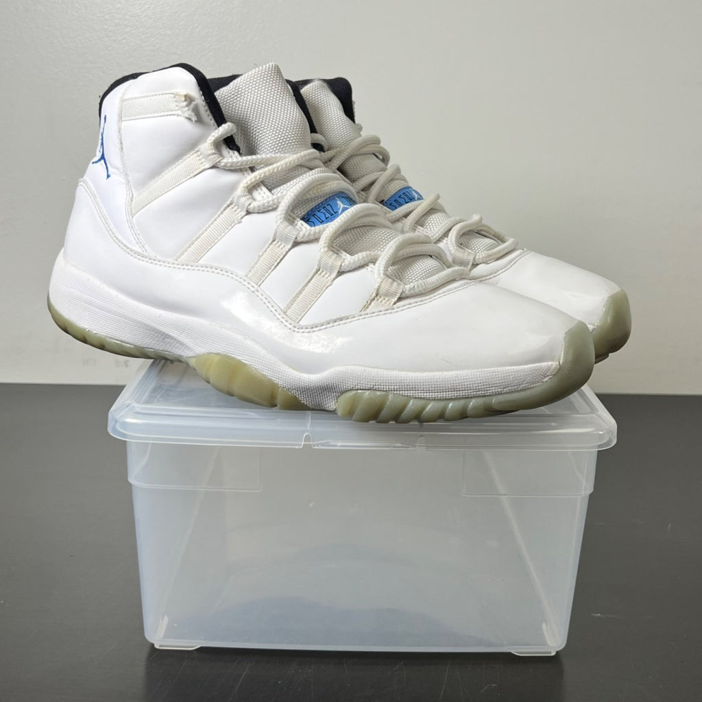 Jordan 11 Retro Legend Blue (2014) 13 (Heavily Worn Pre-Owned)JordanWhite/Black-Legend Blue - Image 1
